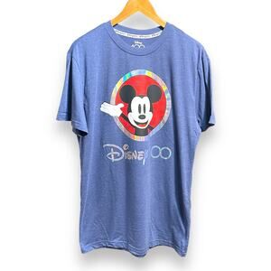 Disney 100th Anniversary Graphic Short Sleeve Heather Blue Medium